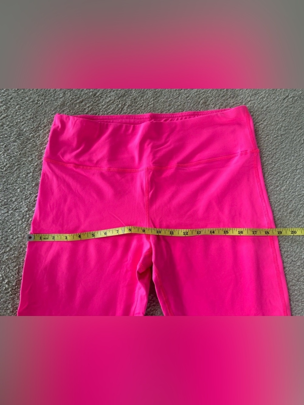 High-Rise Hot Pink Women's Stretch workout gym yoga pants xl - Picture 7 of 8